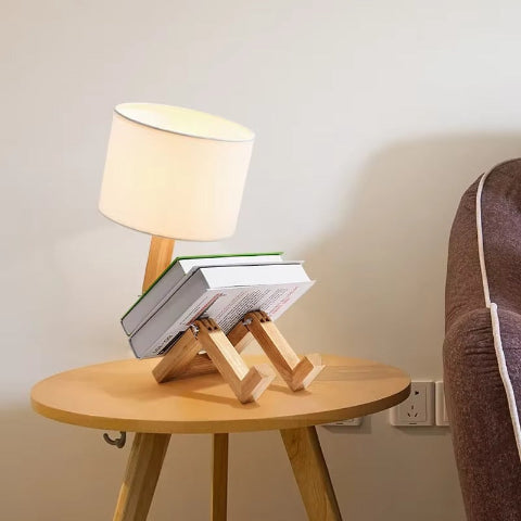 lampe de chevet bois lecto