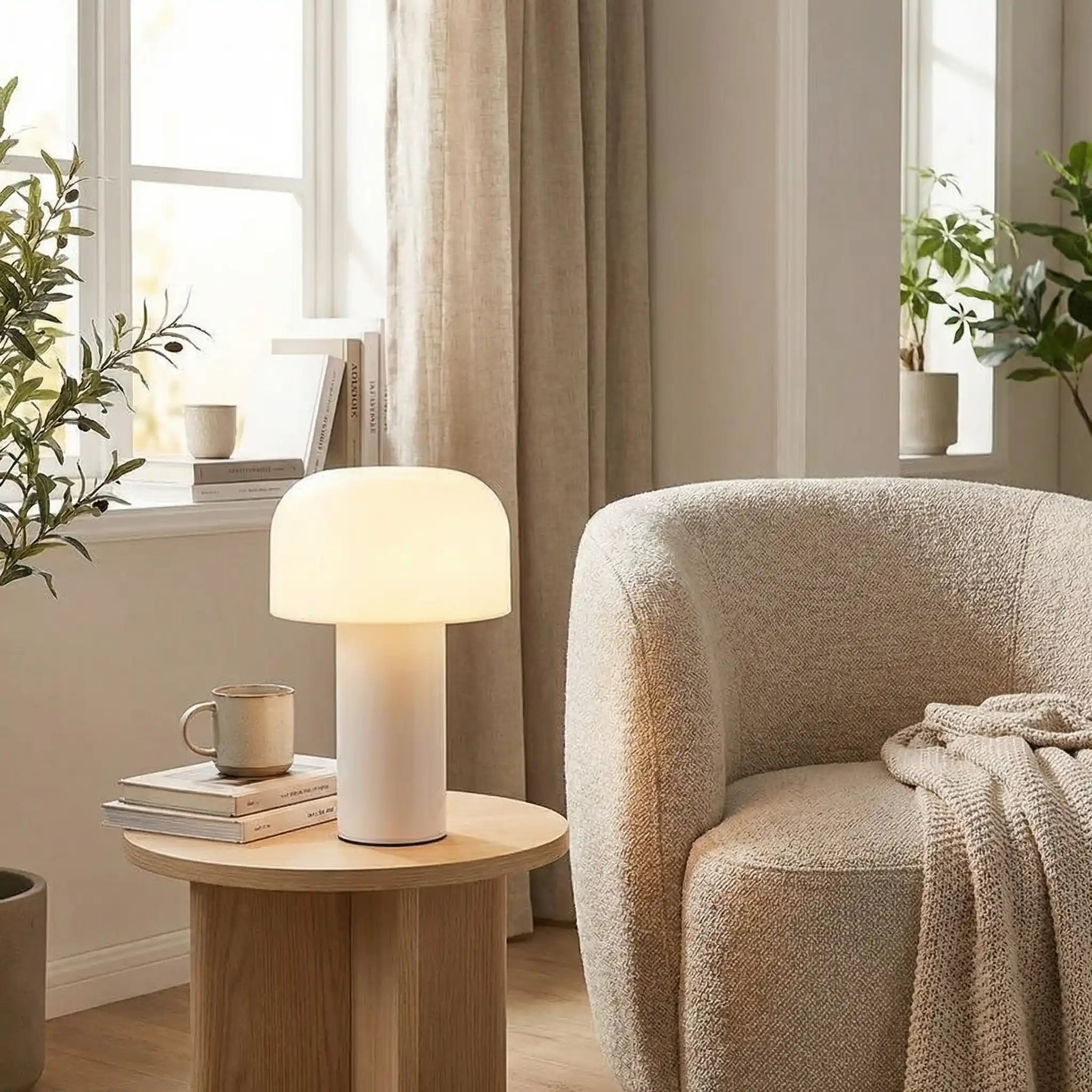 Lampe de chevet champignon Mona