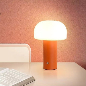 lampe de chevet champignon orange