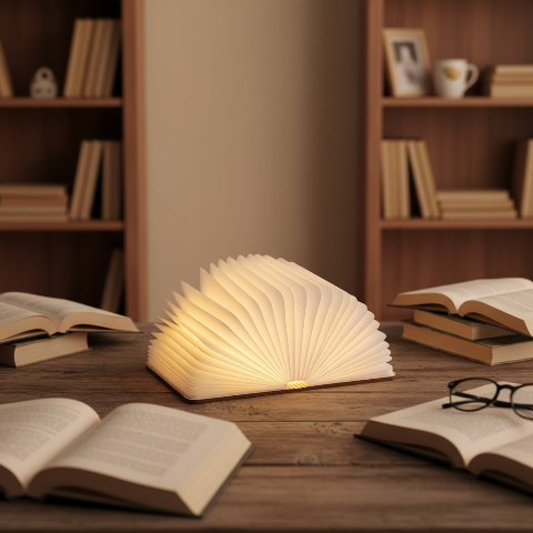 Lampe de chevet bois design japonais AKARI — Nami
