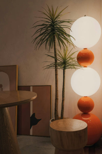 lampe de sol en boule