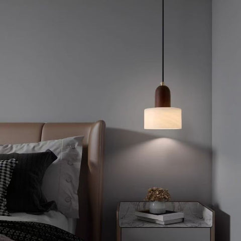 lampe suspendue blanc et rouge