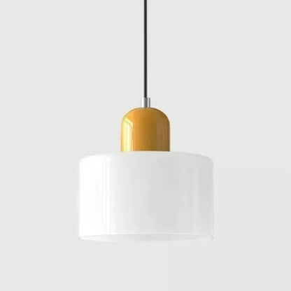 lampe suspendue blanc jaune