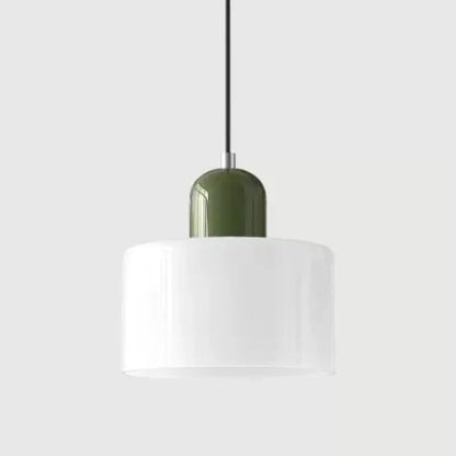 lampe suspendue blanc vert