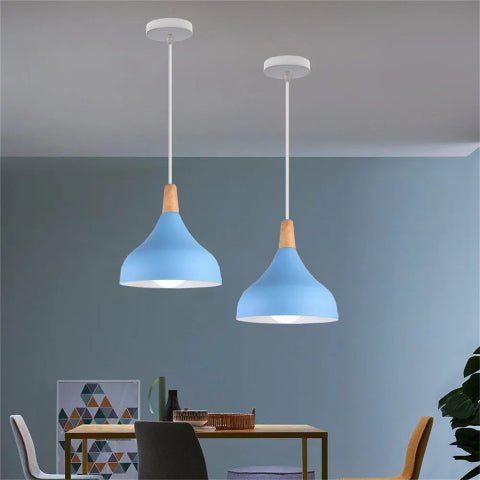 lampe suspendue bleu