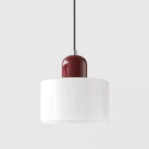 lampe suspendue rouge blanc