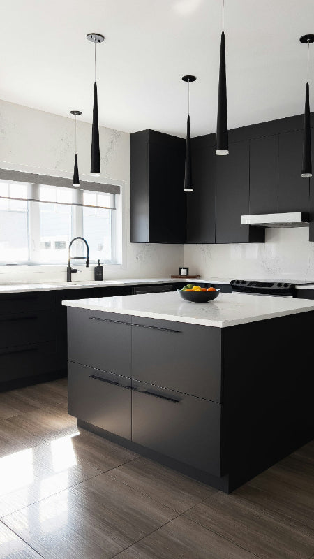 luminaire cuisine noir
