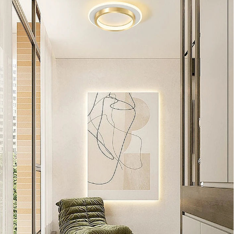 plafond-design-rond-dore