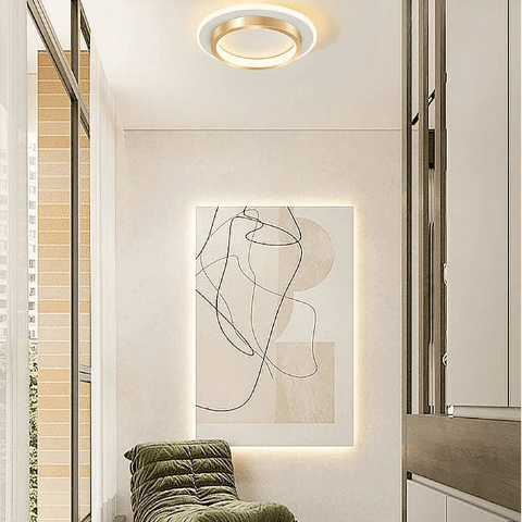 plafond-design-rond-dore