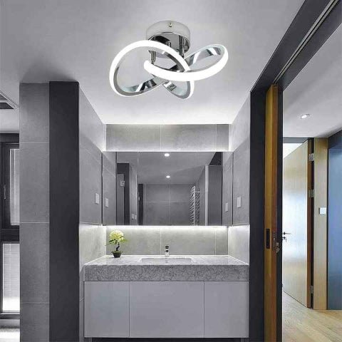 plafonnier a led nova blanc salle de bain