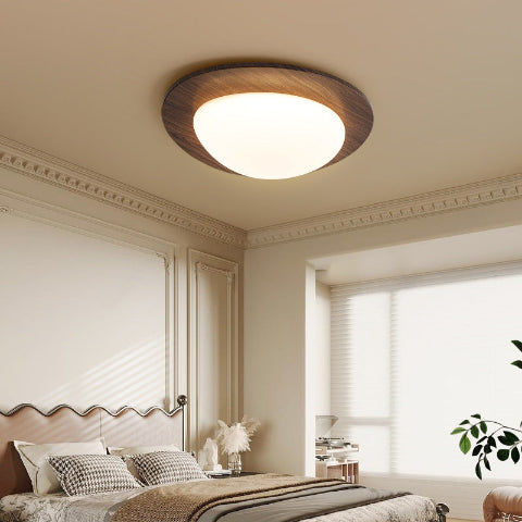 plafonnier bois fonce chambre a coucher