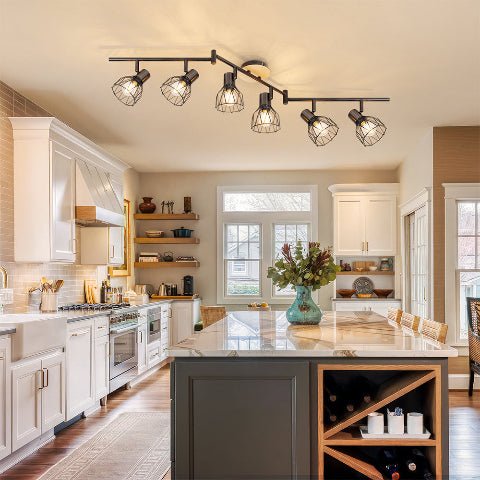 plafonnier cuisine installation asymétrique