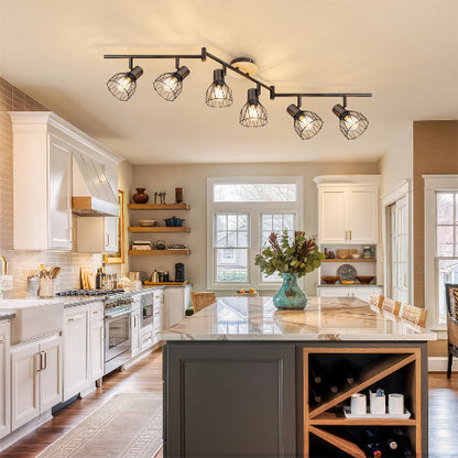 plafonnier cuisine installation asymétrique