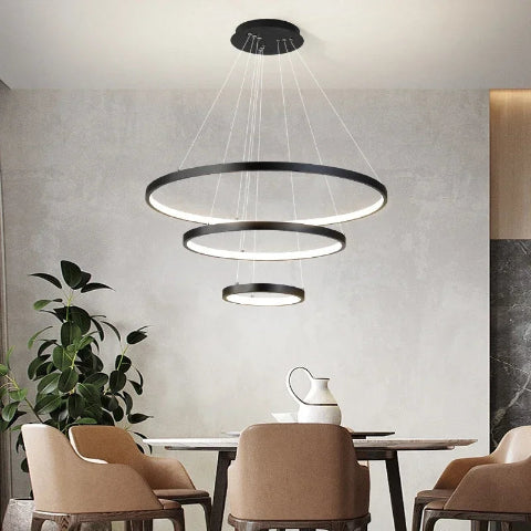 plafonnier design compact noir