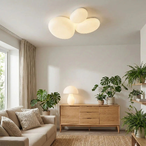 plafonnier desiign nuvia trio lumineux saon