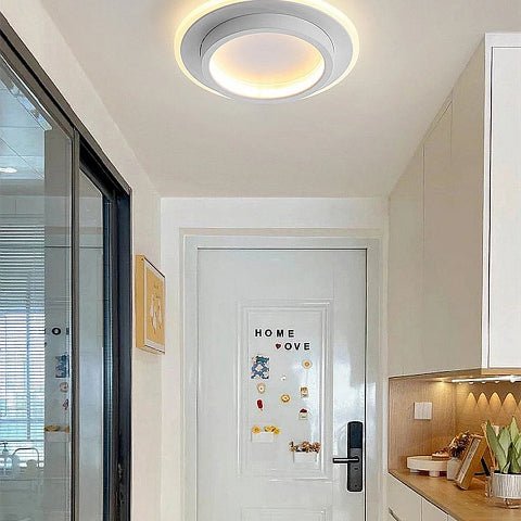 plafonnier design rond blanc