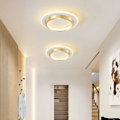 plafonnier design rond couloir