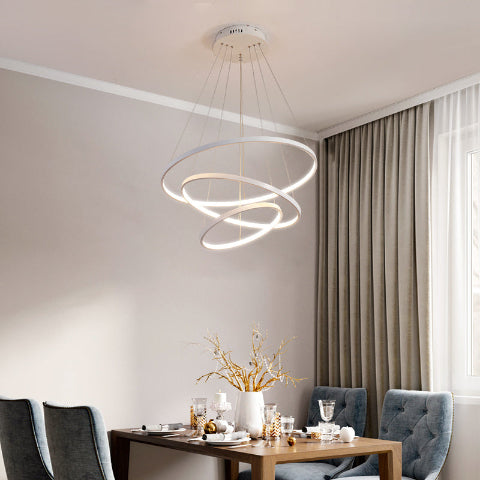 plafonnier design trois anneaux