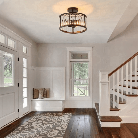 Plafonnier en verre| Vintage Crystal