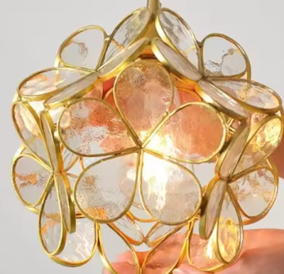 plafonnier fleur couleur lumiere
