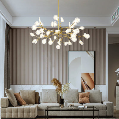 plafonnier fleur decoration salon