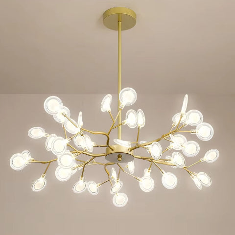 plafonnier fleur opalescent 48 lumieres