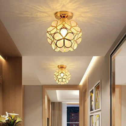 plafonnier fleur spring creme vestiaire