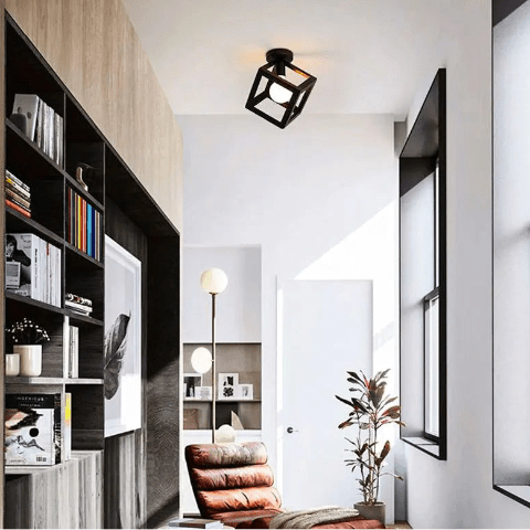 Plafonnier industriel l Cube