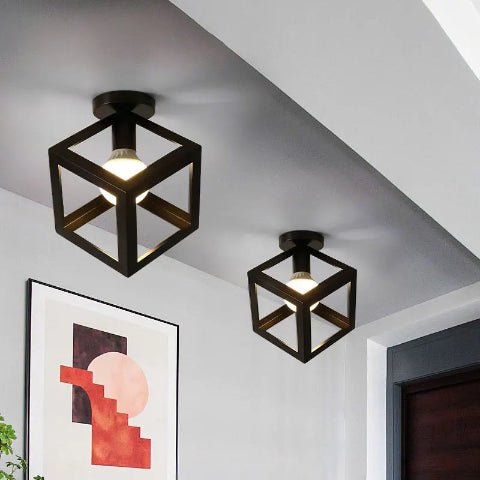 Plafonnier industriel l Cube