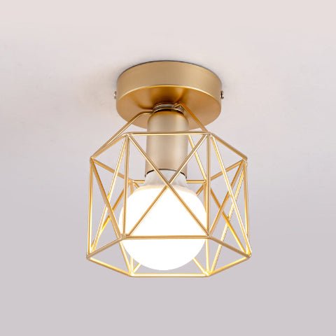 plafonnier industriel or