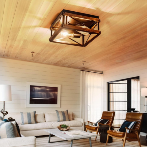 plafonnier industriel vintage