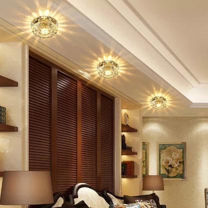 plafonnier led couleur blanc chaud couloir