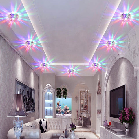 plafonnier à led couleur decore salon