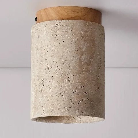 plafonnier spot grand socle brun