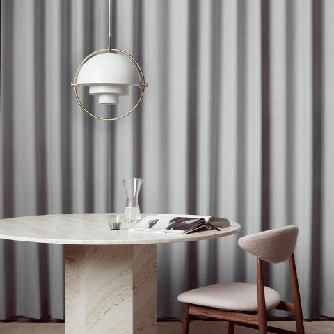 suspension boule crasy blanc