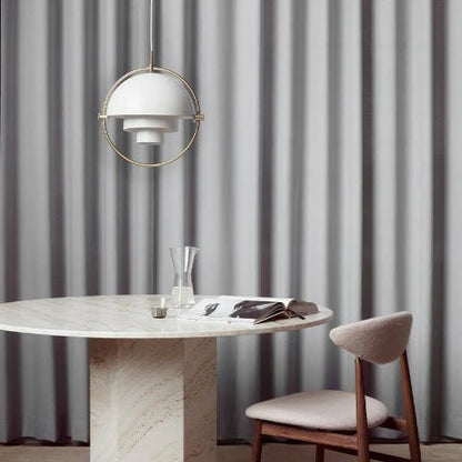 suspension boule crasy blanc