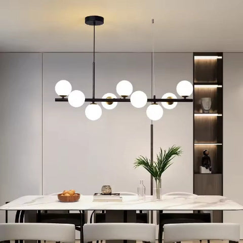 suspension-en verre globes lumineux