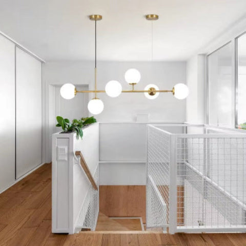 suspension  en verre cage escaier