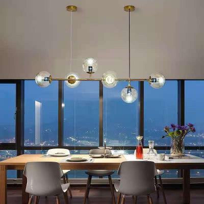 suspension en verre trnsparent