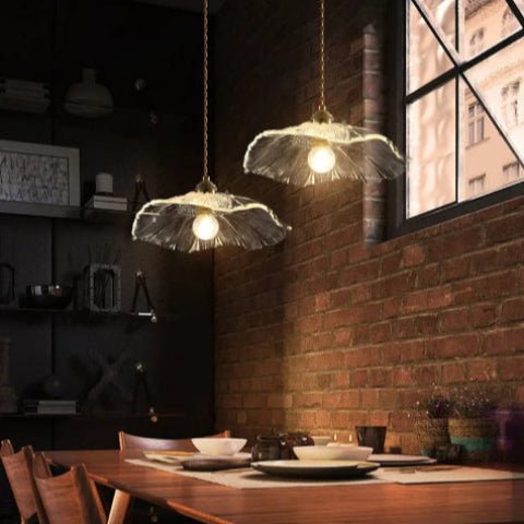 suspension fleur floral blanc illumine cuisine