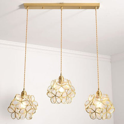 SUSPENSION FLEUR| SPRING Crème - Lumière de Léora