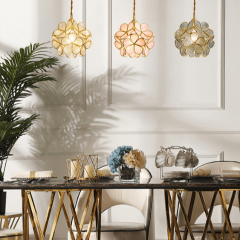 suspension fleur spring rose orange terrasse