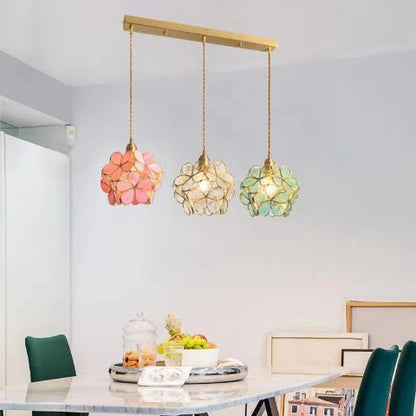 SUSPENSION FLEUR| Spring Vert - Lumière de Léora