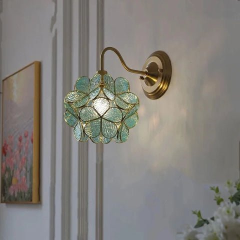 SUSPENSION FLEUR| Spring Vert - Lumière de Léora