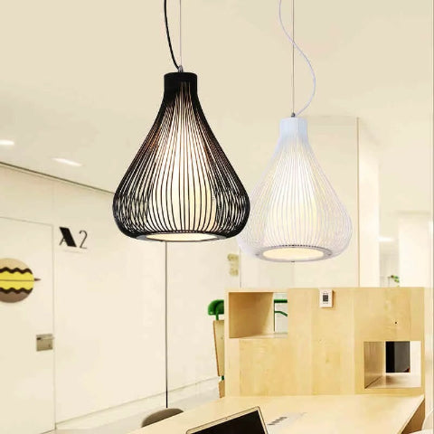 suspension-luminaire noir et blanc