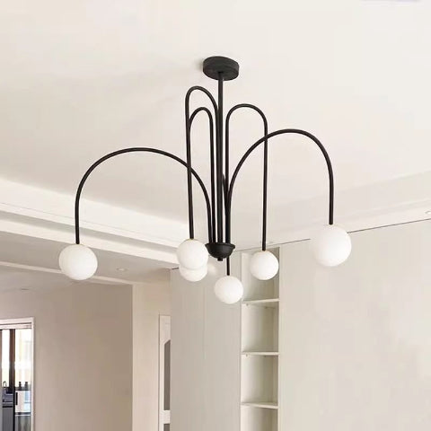 suspension luminaire grand format noir