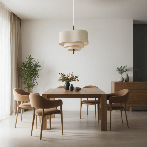 suspension tissu decoration moderne