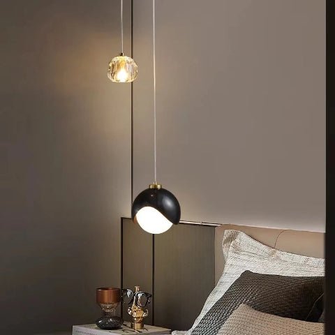 suspension verre cristal chambre