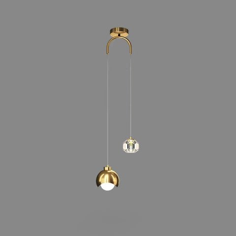 suspension-verre-cristal-doré
